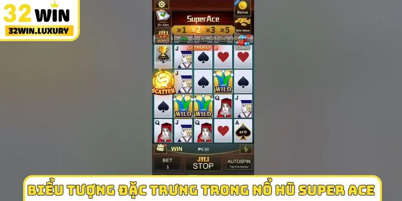 Biểu tượng đặc trưng trong nổ hũ Super Ace