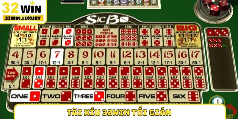 Tài Xỉu 32WIN tối giản, ai cũng phù hợp để chơi
